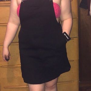 Black overall Dress
